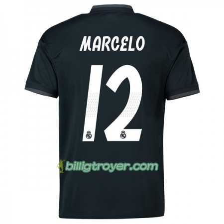 Billige Fotballdrakter Real Madrid Marcelo 12 Bortedraktsett 2018/19 Kortermet